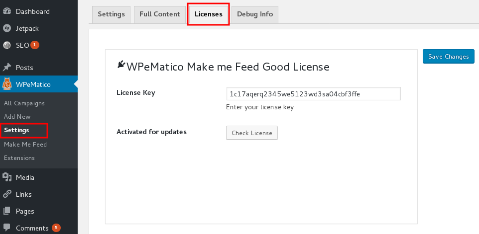 How to install and update wpematico or fakturo add-ons? - licenses