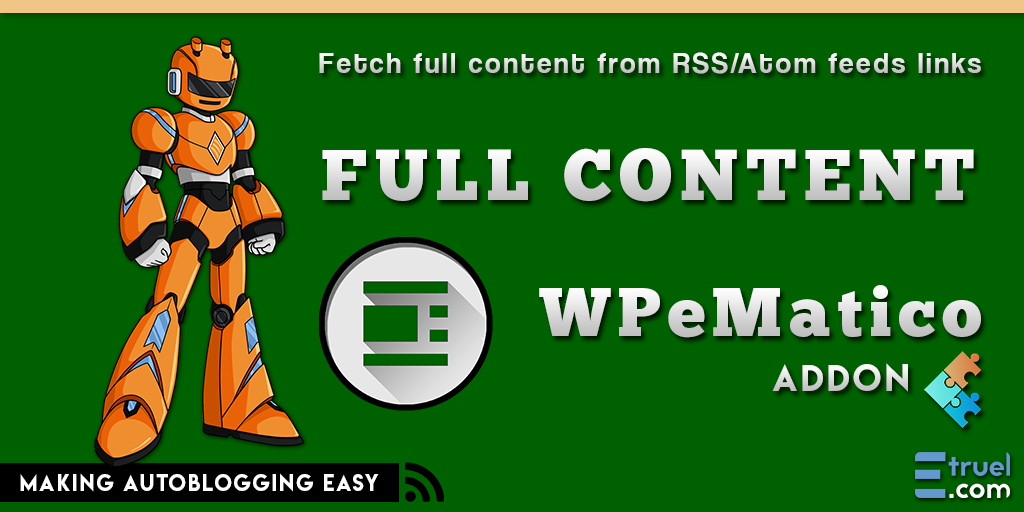 Feed Creator - wpematico full content