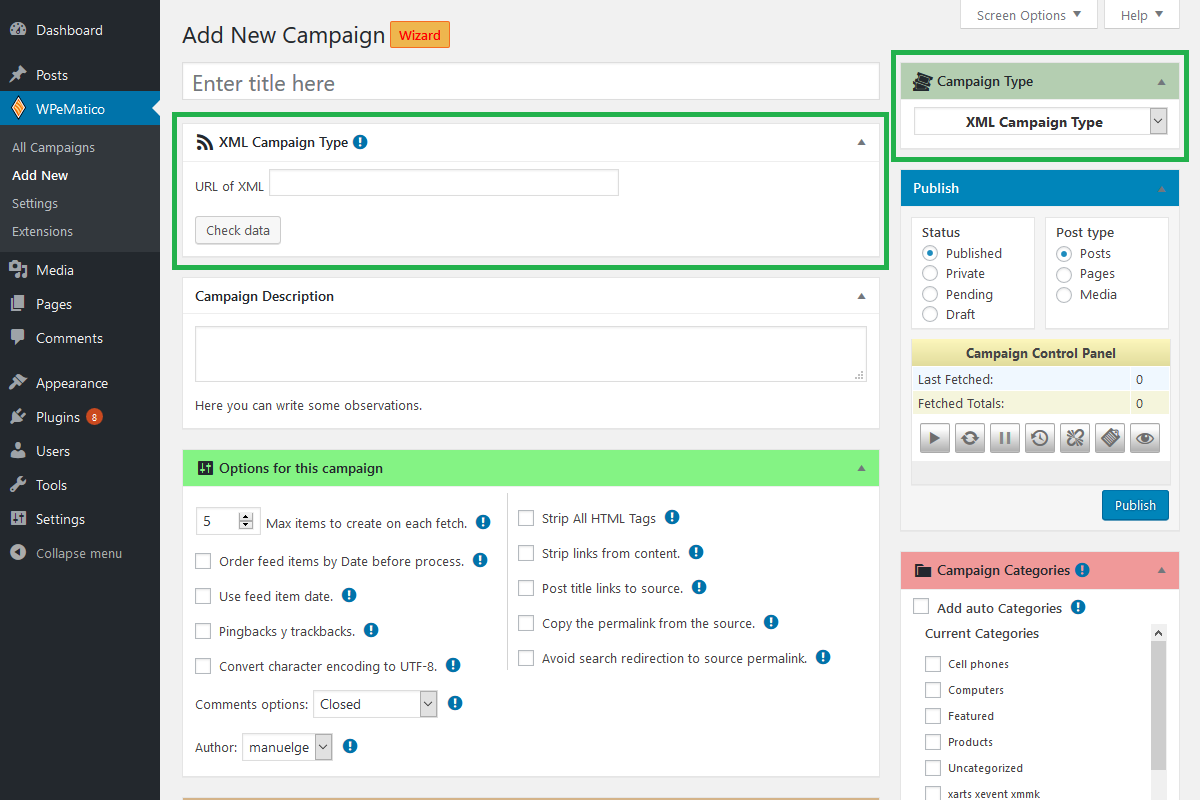 How XML Campaign Type works? -