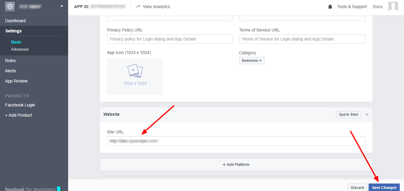 How can i create facebook application? - add website