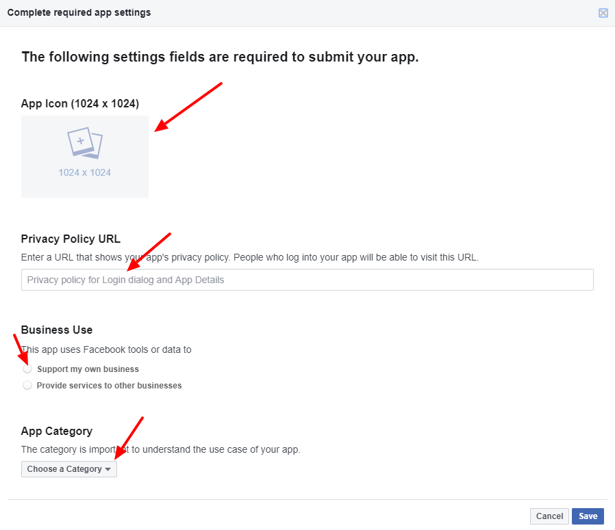 How can i create facebook application? - complete app settings
