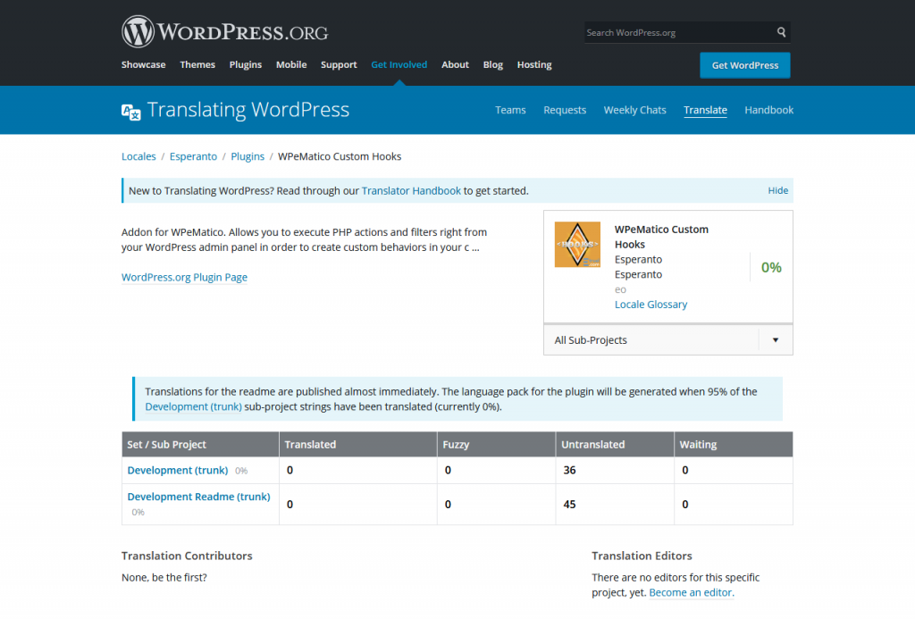 How to translate a plugin in wordpress? - select project