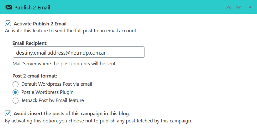 How to use Publish 2 Email - p2e campaign