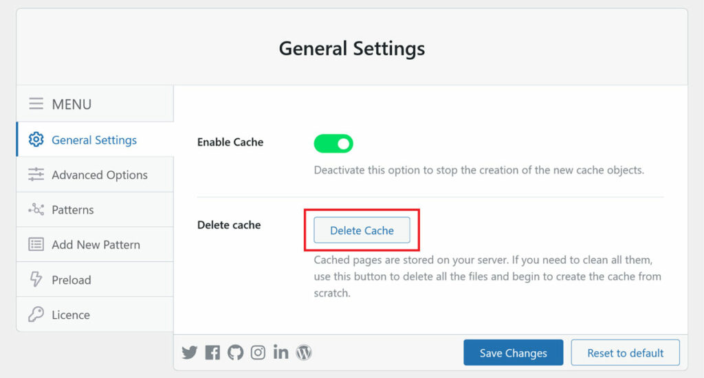 How to delete the Cache? - delete cache 1