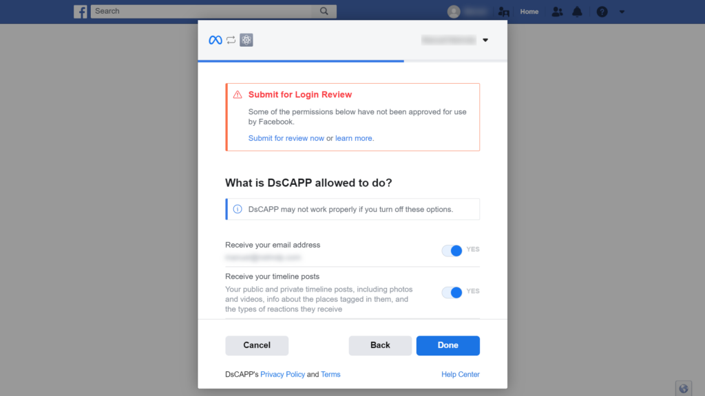 How to submit Facebook application for review