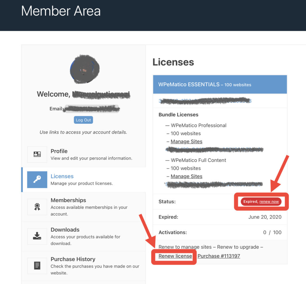 How do i renew an existing license key? - img 0968