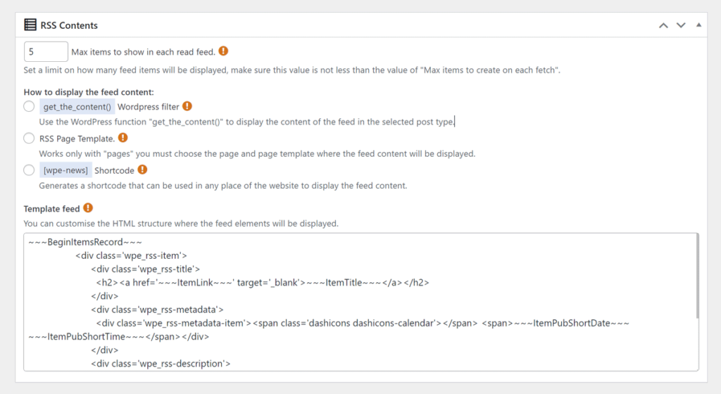 How to display feed items with WPeMatico RSS Feed Reader? - etruel.com