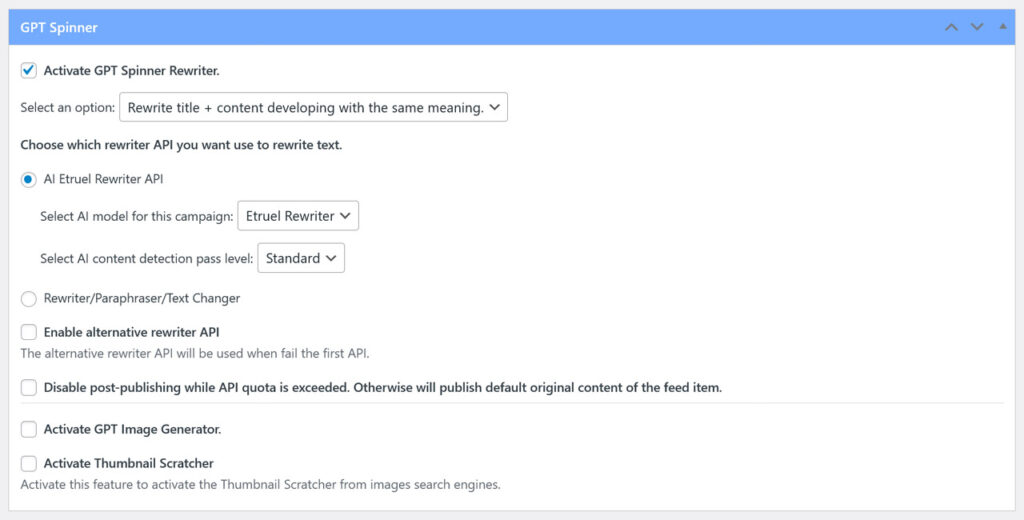 🚀 GPT Spinner 3.0 for WPeMatico is here – now supercharged with ChatGPT! - gpt spinner etruel rewriter2ffK5own1753991403