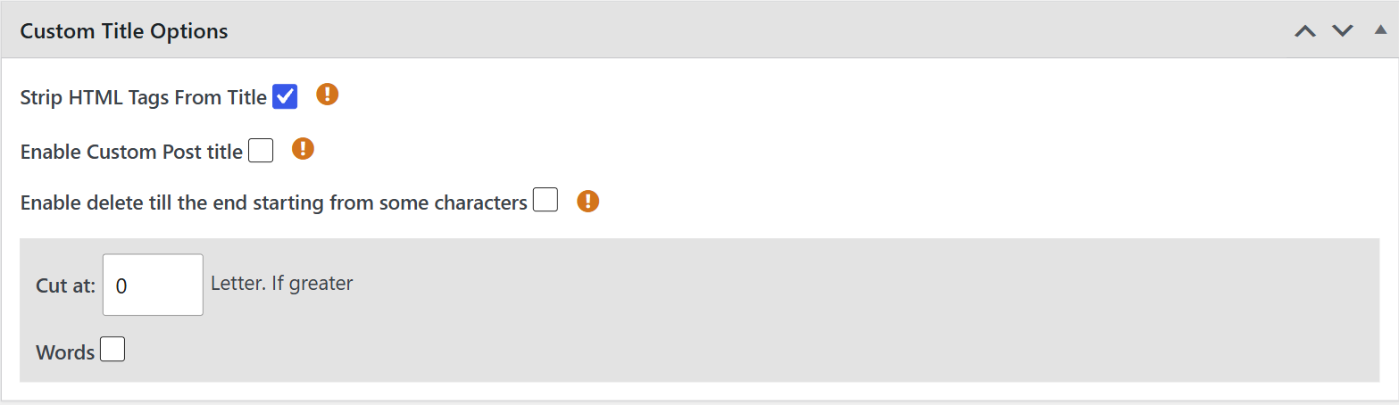 Strip html tags from title option in the custom title options box of a wpematico campaign